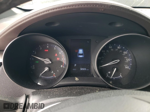 2019 Toyota C-HR XLE with VIN JTNKHMBX4K1045406, listed as a Copart auction lot 47612515 with 38,909 mi miles and Salvage Title. Bid and sale history available at DreamBid. Image 9.