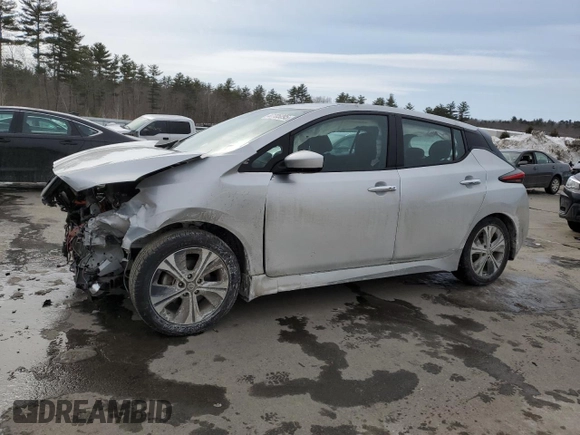 2022 Nissan LEAF SV with VIN 1N4AZ1CV1NC557535, listed as a Copart auction lot 47705095 with 64,397 mi miles and Salvage Title. Bid and sale history available at DreamBid. Image 1.
