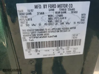 2008 Ford F-150 XLT with VIN 1FTPW14V88FA44748, listed as a Copart auction lot 52464395 with 171,229 mi miles and Clean Title. Bid and sale history available at carsss.com. Image 12.