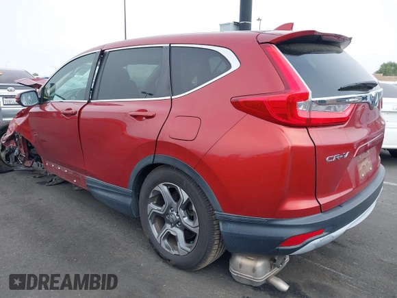 2017 Honda CR-V EX-L with VIN 2HKRW1H88HH500136, listed as a IAAI auction lot 42086715 with Not Provided miles. Bid and sale history available at carsss.com. Image 3.