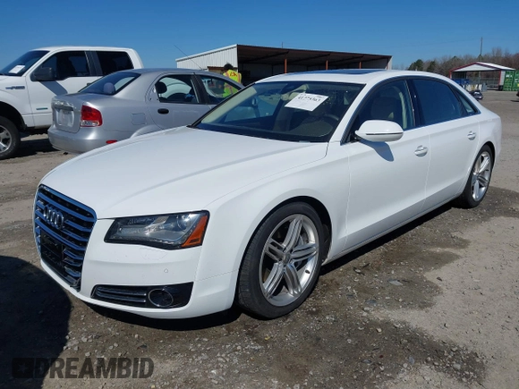 2013 Audi A8 L 3.0L with VIN WAURGAFD8DN033742, listed as a IAAI auction lot 41775363 with 101,610 mi miles. Bid and sale history available at carsss.com. Image 18.