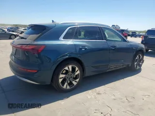 2021 Audi e-tron Premium Plus with VIN WA1LAAGE5MB030598, listed as a Copart auction lot 50411695 with 31,819 mi miles and Salvage title. Bid and sale history available at DreamBid. Image 3.