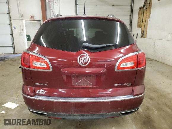 2015 Buick Enclave Leather with VIN 5GAKVBKD7FJ368847, listed as a Copart auction lot 48208815 with 135,176 mi miles and Salvage Title. Bid and sale history available at carsss.com. Image 6.