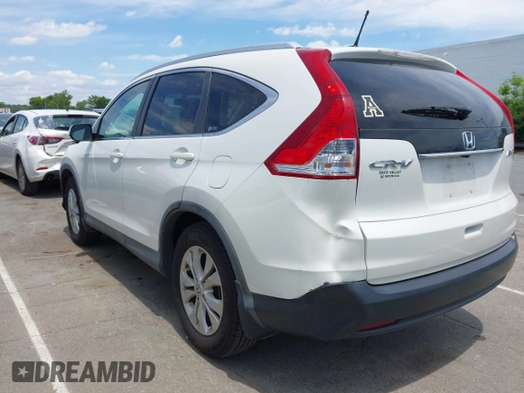 2012 Honda CR-V EX-L with VIN 5J6RM4H79CL038408, listed as a IAAI auction lot 42453505 with 73,409 mi miles and . Bid and sale history available at DreamBid. Image 3.
