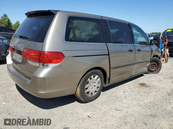 2010 Honda Odyssey LX with VIN 5FNRL3H21AB018077, listed as a Copart auction lot 50621515 with 0 mi miles and Salvage Title. Bid and sale history available at carsss.com. Image 3.