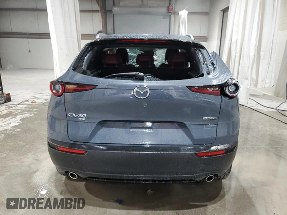 2024 Mazda CX-30 S Carbon Edition with VIN 3MVDMBCM7RM637315, listed as a Copart auction lot 55108695 with 8,476 mi miles and Salvage title. Bid and sale history available at DreamBid. Image 6.