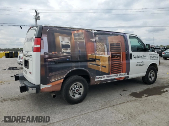 2019 GMC Savana Cargo z VIN 1GTW7AFG4K1216429, wystawiony jako Copart lot #52788415 z przebiegiem 193 405 mil mil oraz Szkody całkowita. Historia ofert i sprzedaży dostępna na DreamBid. Obrazek 3.