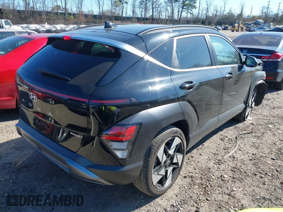 2024 Hyundai Kona Limited with VIN KM8HECA3XRU115110, listed as a IAAI auction lot 42022862 with 5,685 mi miles and . Bid and sale history available at carsss.com. Image 4.