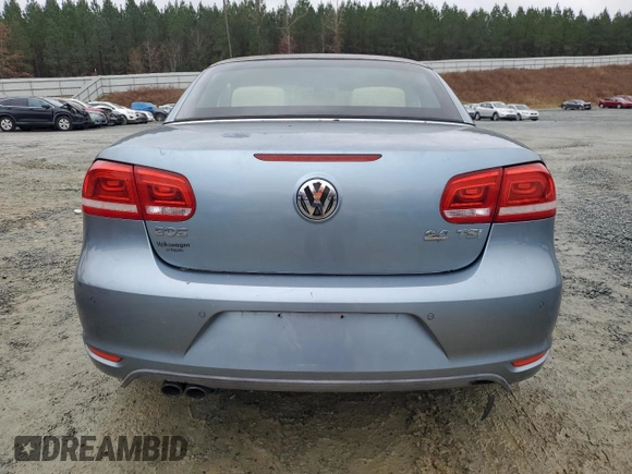 2012 Volkswagen Eos Lux with VIN WVWFW7AH2CV003933, listed as a Copart auction lot 83030474 with Not Provided miles and Salvage Title. Bid and sale history available at DreamBid. Image 6.