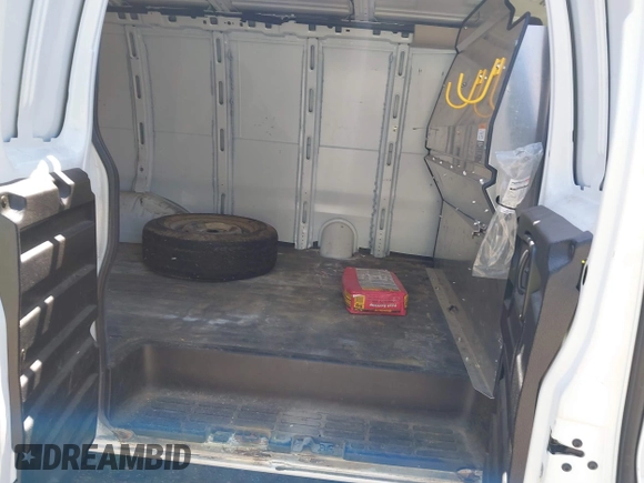 2019 Chevrolet Express Cargo Van with VIN 1GCWGAFP6K1240800, listed as a IAAI auction lot 41849366 with 59,540 mi miles. Bid and sale history available at carsss.com. Image 8.
