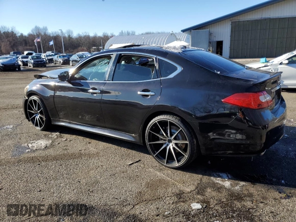 2012 Infiniti M37 with VIN JN1BY1AP2CM330080, listed as a Copart auction lot 82846994 with 0 mi miles and Salvage Title. Bid and sale history available at carsss.com. Image 2.