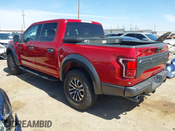 2020 Ford F-150 Raptor with VIN 1FTFW1RG9LFA36558, listed as a IAAI auction lot 41804510 with 64,328 mi miles and . Bid and sale history available at carsss.com. Image 3.