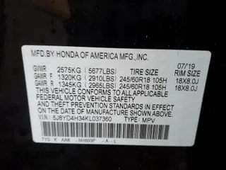 2019 Acura MDX with VIN 5J8YD4H34KL037360, listed as a Copart auction lot 44681835 with 86,304 mi miles and Salvage Title. Bid and sale history available at carsss.com. Image 13.