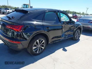 2023 Audi Q5 Sportback S line Premium Plus with VIN WA15AAFY3P2033220, listed as a IAAI auction lot 41740920 with 80,418 mi miles and . Bid and sale history available at DreamBid. Image 4.