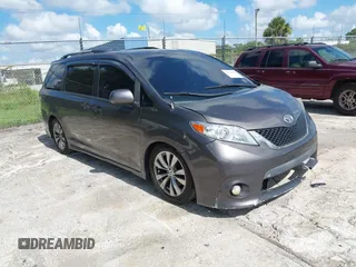2011 Toyota Sienna SE with VIN 5TDXK3DC4BS092602, listed as a IAAI auction lot 42540554 with 126,651 mi miles and . Bid and sale history available at DreamBid. Image 1.