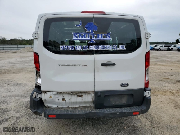 2016 Ford Transit Cargo Van with VIN 1FTYR1ZM6GKA89981, listed as a Copart auction lot 46722125 with 203,979 mi miles and Salvage Title. Bid and sale history available at carsss.com. Image 6.