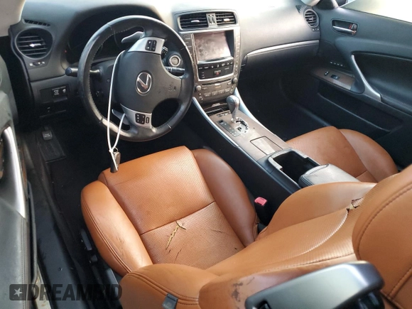 2011 Lexus IS 250 C with VIN JTHFF2C28B2517151, listed as a Copart auction lot 73659584 with Not provided miles and Salvage title. Bid and sale history available at DreamBid. Image 8.