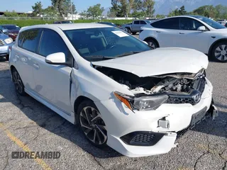 2016 Scion iM z VIN JTNKARJE3GJ522707, wystawiony jako IAAI lot #42262477 z przebiegiem 133 743 mil mil oraz . Historia ofert i sprzedaży dostępna na DreamBid. Obrazek 1.