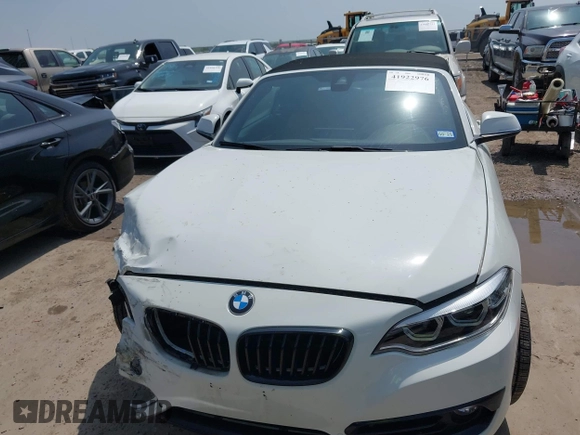 2019 BMW 2 Series 230i with VIN WBA2M7C56KVD52017, listed as a IAAI auction lot 41922976 with 42,194 mi miles and . Bid and sale history available at carsss.com. Image 13.