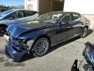 2023 Genesis G80 2.5T with VIN KMTGB4SC3PU196995, listed as a Copart auction lot 82383094 with 28,402 mi miles and Non Repairable. Bid and sale history available at carsss.com. Image 1.