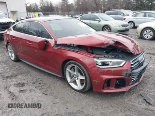 2019 Audi A5 Sportback Premium Plus with VIN WAUENCF56KA082869, listed as a IAAI auction lot 41127531 with 78,416 mi miles and . Bid and sale history available at DreamBid. Image 1.