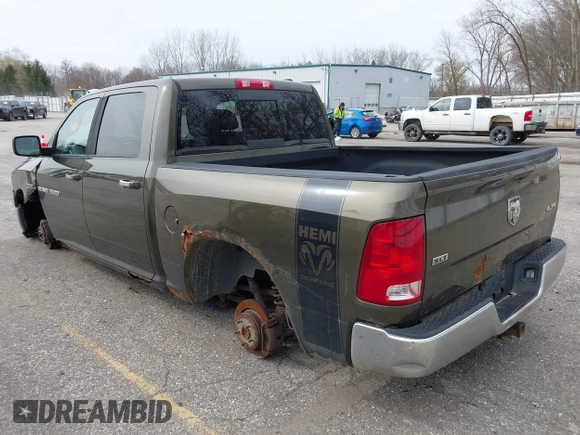 2012 Ram 1500 Big Horn with VIN 1C6RD7LT2CS172976, listed as a IAAI auction lot 41946690 with 1 mi miles. Bid and sale history available at carsss.com. Image 3.