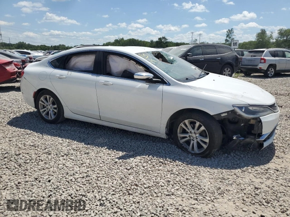 2015 Chrysler 200 Limited with VIN 1C3CCCABXFN657152, listed as a Copart auction lot 63248745 with Not provided miles and Salvage title. Bid and sale history available at DreamBid. Image 4.