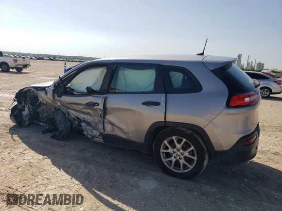 2017 Jeep Cherokee Sport z VIN 1C4PJLABXHD216407, wystawiony jako Copart lot #55977815 z przebiegiem Nie podano mil oraz Szkoda całkowita • Salvage title. Historia ofert i sprzedaży dostępna na DreamBid. Obrazek 2.