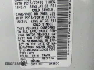 2012 Nissan Rogue S with VIN JN8AS5MT3CW291308, listed as a IAAI auction lot 41730771 with 144,357 mi miles. Bid and sale history available at carsss.com. Image 9.
