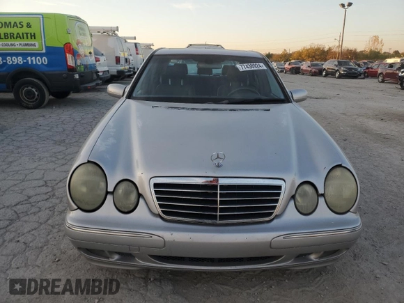 2002 Mercedes-Benz E-Class with VIN WDBJF65J32B498384, listed as a Copart auction lot 77438924 with 0 mi miles and Clean Title. Bid and sale history available at carsss.com. Image 5.