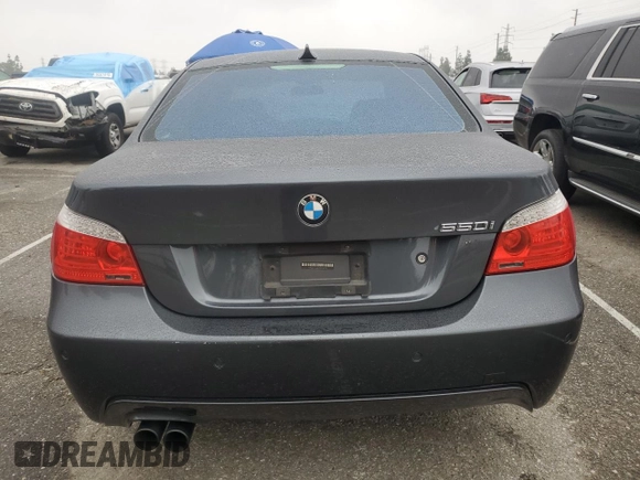 2009 BMW 5 Series 550i with VIN WBANW53559CT55926, listed as a Copart auction lot 50582505 with Not Provided miles and Salvage Title. Bid and sale history available at carsss.com. Image 6.