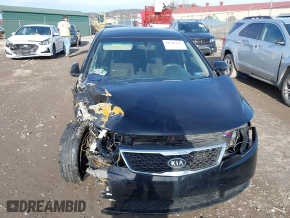 2012 Kia Forte EX with VIN KNAFU4A25C5521998, listed as a IAAI auction lot 41705662 with 129,394 mi miles. Bid and sale history available at carsss.com. Image 6.