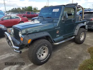 2002 Jeep Wrangler Sahara with VIN 1J4FA59S12P766719, listed as a Copart auction lot 74331964 with 128,881 mi miles and Non Repairable. Bid and sale history available at carsss.com. Image 1.