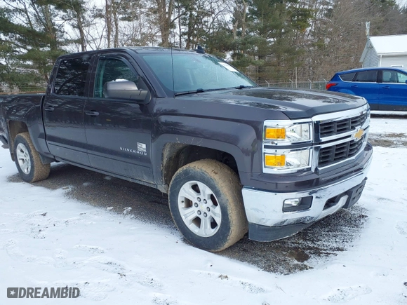 2015 Chevrolet Silverado 1500 LT with VIN 3GCUKREC3FG460485, listed as a IAAI auction lot 41616998 with 128,049 mi miles. Bid and sale history available at carsss.com. Image 1.