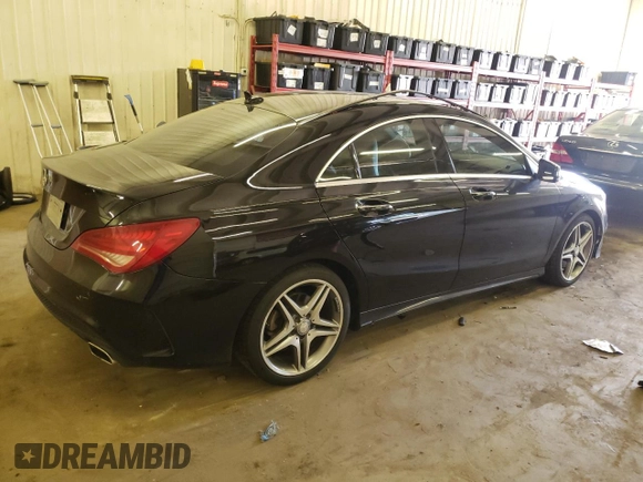 2015 Mercedes-Benz CLA 250 with VIN WDDSJ4EB9FN188302, listed as a Copart auction lot 59396273 with 134,649 mi miles and . Bid and sale history available at DreamBid. Image 3.