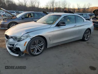 2015 BMW 4 Series 435i with VIN WBA3T3C59FP738700, listed as a Copart auction lot 79281804 with 74,035 mi miles and Salvage Title. Bid and sale history available at carsss.com. Image 1.