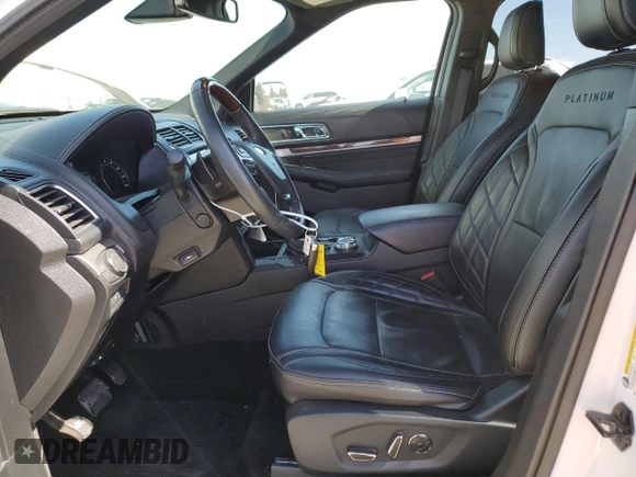 2018 Ford Explorer Platinum with VIN 1FM5K8HT0JGB57111, listed as a Copart auction lot 58837685 with 106,845 mi miles and Salvage title. Bid and sale history available at DreamBid. Image 7.