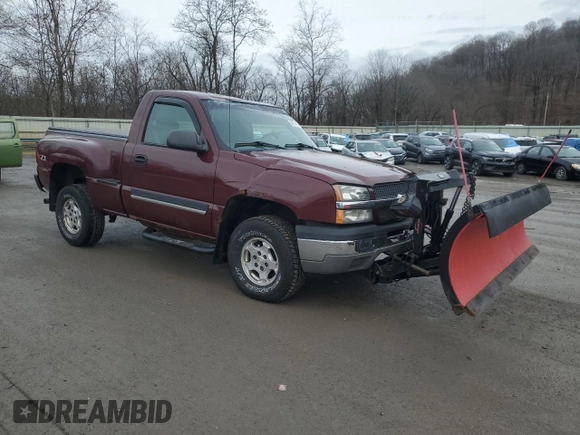 2003 Chevrolet Silverado 1500 LS with VIN 1GCEK14V33Z126249, listed as a Copart auction lot 84754524 with 105,267 mi miles and Salvage Title. Bid and sale history available at DreamBid. Image 4.
