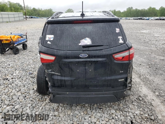2018 Ford EcoSport SE with VIN MAJ3P1TE7JC173333, listed as a Copart auction lot 58166195 with 60,290 mi miles and Salvage title. Bid and sale history available at DreamBid. Image 6.
