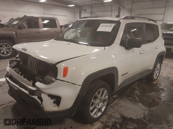 2022 Jeep Renegade Sport with VIN ZACNJDA1XNPN66845, listed as a IAAI auction lot 41254266 with 44,219 mi miles and . Bid and sale history available at DreamBid. Image 2.