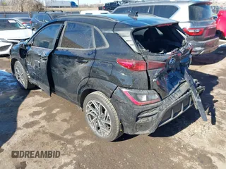 2023 Hyundai Kona N Line with VIN KM8K33A34PU048108, listed as a IAAI auction lot 41366520 with 15,767 mi miles. Bid and sale history available at carsss.com. Image 3.