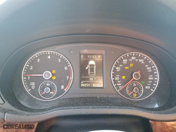 2013 Volkswagen Passat SEL Premium with VIN 1VWCM7A30DC031463, listed as a Copart auction lot 79072744 with 80,251 mi miles and Salvage Title. Bid and sale history available at carsss.com. Image 9.