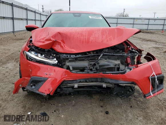 2024 Honda Civic Sedan Touring with VIN 2HGFE1F91RH329792, listed as a Copart auction lot 42254855 with 10,540 mi miles and Salvage Title. Bid and sale history available at carsss.com. Image 5.