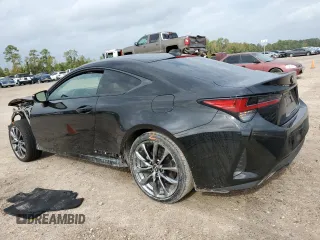 2022 Lexus RC with VIN JTHGA5BC4N5012158, listed as a Copart auction lot 80942544 with 45,644 mi miles and Salvage Title. Bid and sale history available at carsss.com. Image 2.
