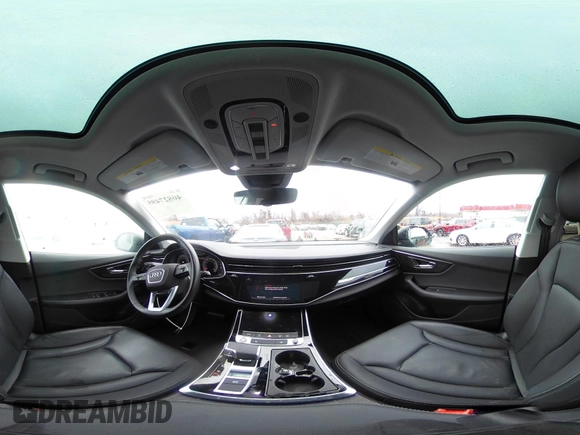 2023 Audi Q8 Premium with VIN WA1AVBF19PD019841, listed as a IAAI auction lot 40827495 with 29,033 mi miles and . Bid and sale history available at DreamBid. Image 19.