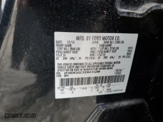 2014 Ford Edge SE with VIN 2FMDK3GCXEBA16298, listed as a Copart auction lot 52454645 with 100,235 mi miles and Salvage Title. Bid and sale history available at carsss.com. Image 13.