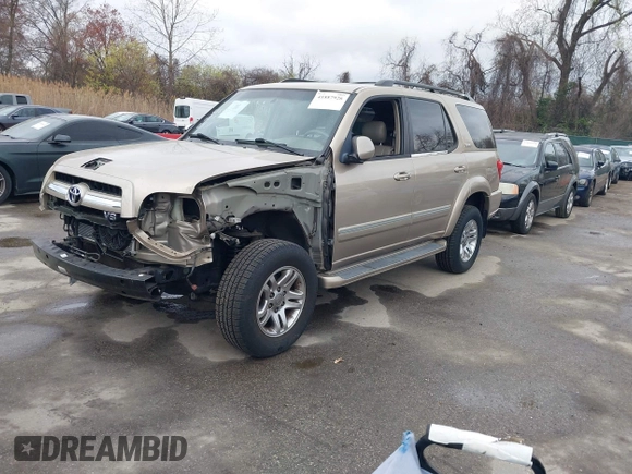 2006 Toyota Sequoia SR5 with VIN 5TDBT44A36S259629, listed as a IAAI auction lot 41887926 with 170,072 mi miles and . Bid and sale history available at DreamBid. Image 2.