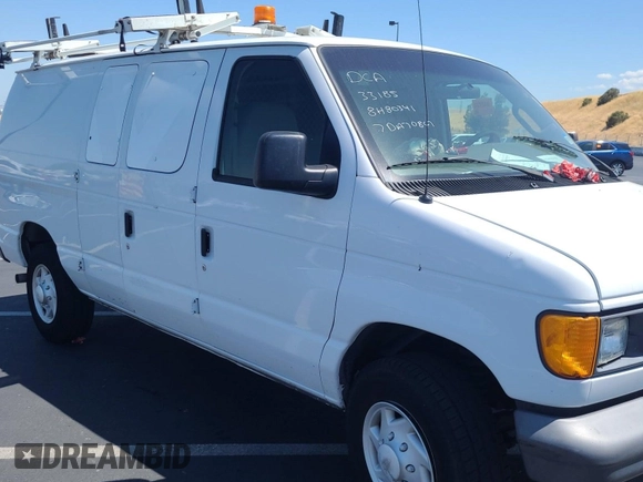 2007 Ford Econoline Cargo Commercial with VIN 1FTNE24L27DA70867, listed as a IAAI auction lot 42679230 with 173,909 mi miles and . Bid and sale history available at DreamBid. Image 12.