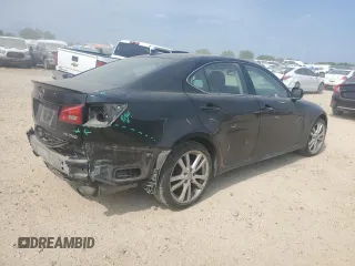 2007 Lexus IS with VIN JTHBK262172045792, listed as a Copart auction lot 52644925 with 186,609 mi miles and Salvage Title. Bid and sale history available at carsss.com. Image 3.