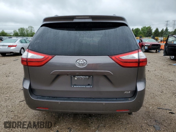 2015 Toyota Sienna XLE with VIN 5TDYK3DC0FS686792, listed as a Copart auction lot 57472045 with 222,663 mi miles and Salvage title. Bid and sale history available at DreamBid. Image 6.